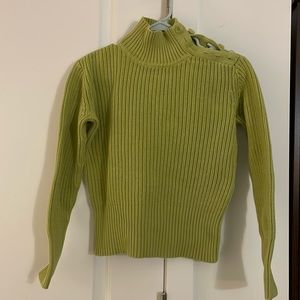 J. Jill green sweater, sizeXS, 100% cotton
